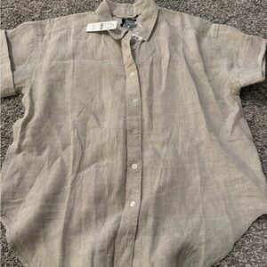 Jcrew Casual Linen Shirt - Flax